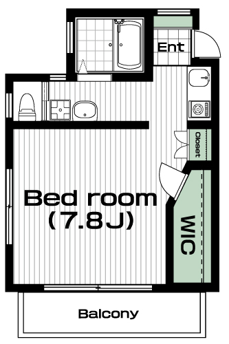田無駅の賃貸 68,000円 間取り図