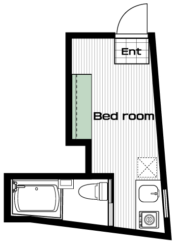 四ツ谷駅の賃貸 78,000円 間取り図