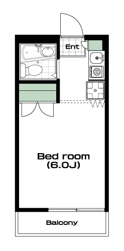南与野駅の賃貸 32,000円 間取り図
