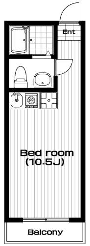 相模大野駅の賃貸 53,000円 間取り図