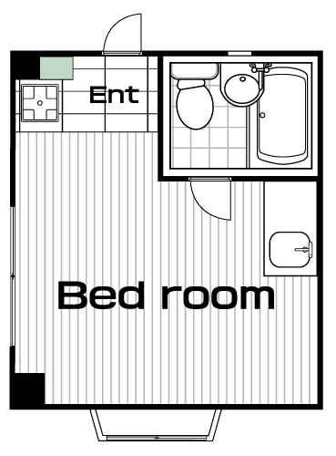 日吉駅の賃貸 48,000円 間取り図