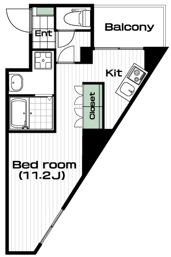 鶴川駅の賃貸 66,000円 間取り図