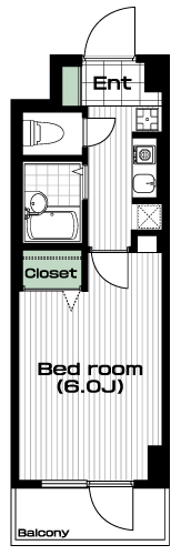 千歳烏山駅の賃貸 59,000円 間取り図