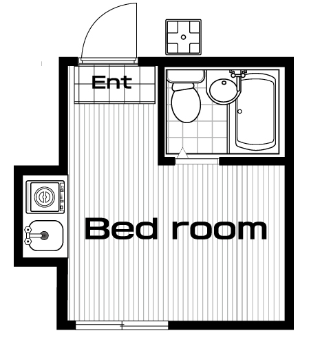駒沢大学駅の賃貸 50,000円 間取り図