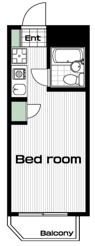 仙川駅の賃貸 59,000円 間取り図
