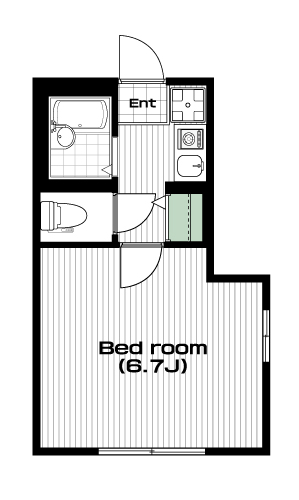 白山駅の賃貸 72,000円 間取り図