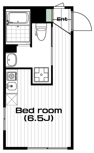 三ツ沢下町駅の賃貸 67,000円 間取り図