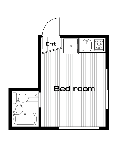 志村三丁目駅の賃貸 45,000円 間取り図