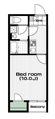 国府台駅の賃貸 71,000円 間取り図
