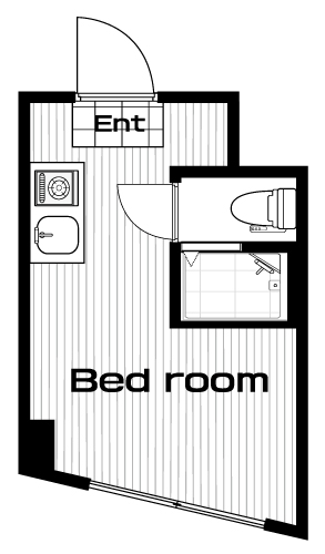 西小山駅の賃貸 54,000円 間取り図