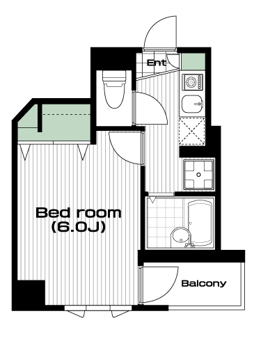 大塚駅の賃貸 75,000円 間取り図