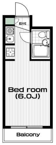 恵比寿駅の賃貸 73,000円 間取り図