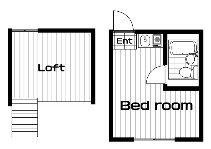 駒沢大学駅の賃貸 54,000円 間取り図
