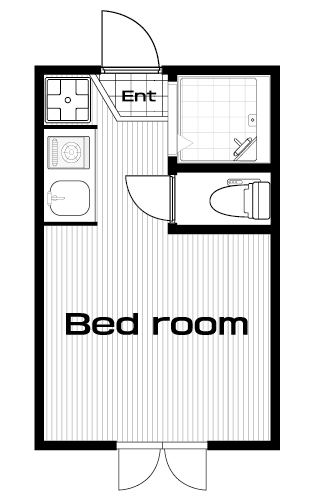 駒沢大学駅の賃貸 50,000円 間取り図