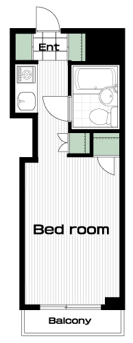千歳烏山駅の賃貸 58,000円 間取り図