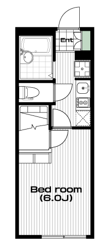 南与野駅の賃貸 53,000円 間取り図