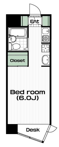 多磨駅の賃貸 47,000円 間取り図