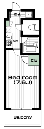 綱島駅の賃貸 74,000円 間取り図