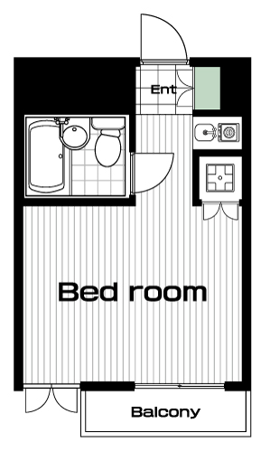 駒沢大学駅の賃貸 64,000円 間取り図