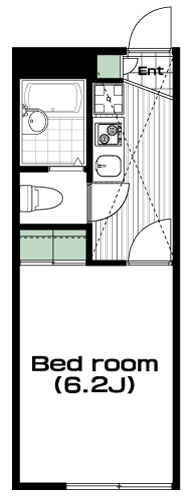 多磨駅の賃貸 57,000円 間取り図