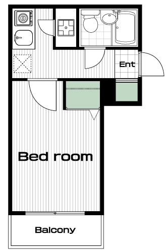 日野駅の賃貸 46,000円 間取り図
