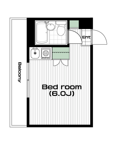 池袋駅の賃貸 60,000円 間取り図