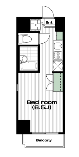 錦糸町駅の賃貸 68,000円 間取り図