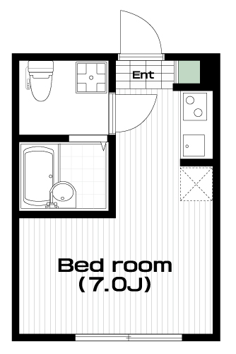 祖師ヶ谷大蔵駅の賃貸 66,000円 間取り図