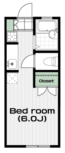 南大沢駅の賃貸 40,000円 間取り図