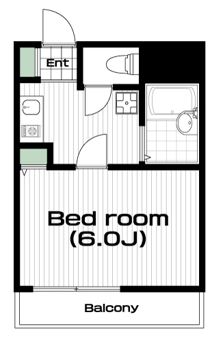 高田馬場駅の賃貸 84,000円 間取り図