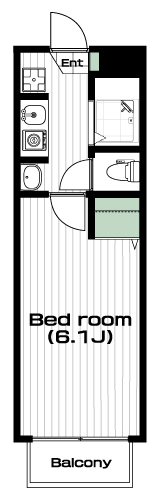 祖師ヶ谷大蔵駅の賃貸 68,000円 間取り図
