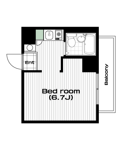 錦糸町駅の賃貸 52,000円 間取り図