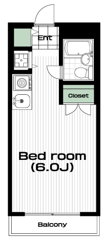 国分寺駅の賃貸 56,000円 間取り図