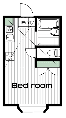 南大沢駅の賃貸 45,000円 間取り図