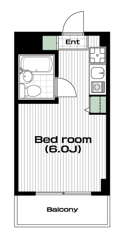 西巣鴨駅の賃貸 64,000円 間取り図