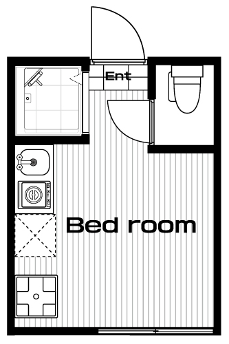 蒲田駅の賃貸 58,000円 間取り図