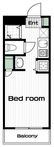千歳烏山駅の賃貸 72,000円 間取り図