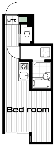明大前駅の賃貸 69,000円 間取り図