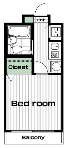 国分寺駅の賃貸 60,000円 間取り図
