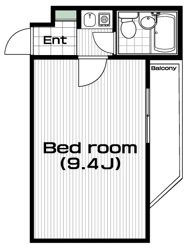 高円寺駅の賃貸 55,000円 間取り図