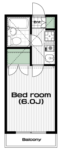 川越駅の賃貸 34,000円 間取り図