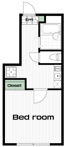 調布駅の賃貸 61,000円 間取り図