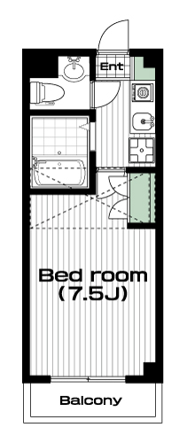所沢駅の賃貸 61,000円 間取り図