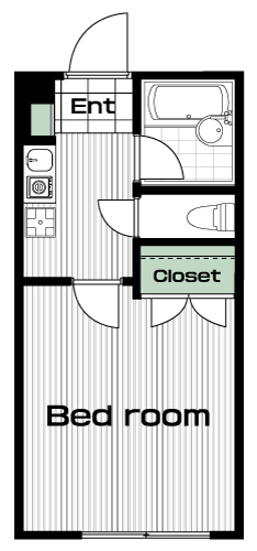 南大沢駅の賃貸 36,000円 間取り図