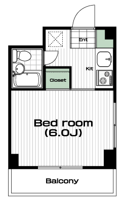駒沢大学駅の賃貸 59,000円 間取り図