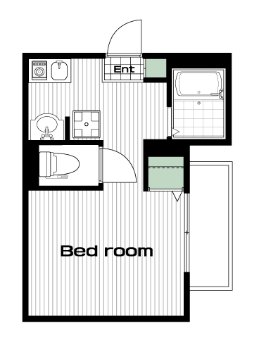 西巣鴨駅の賃貸 68,000円 間取り図