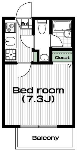 武蔵境駅の賃貸 66,000円 間取り図