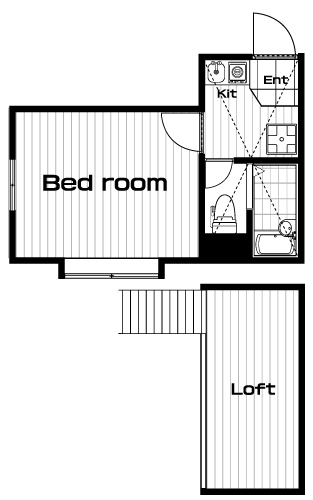 生田駅の賃貸 61,000円 間取り図