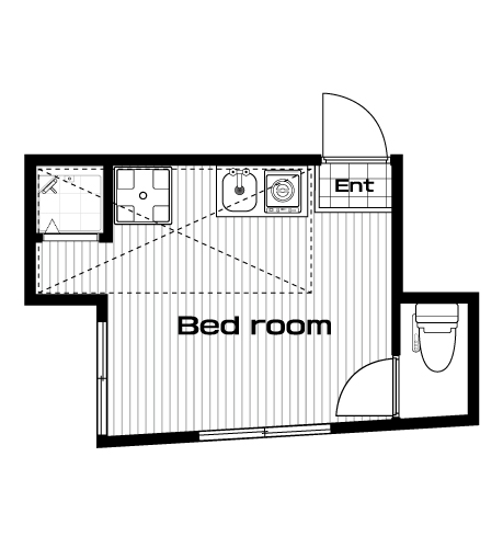 板橋区役所前駅の賃貸 50,000円 間取り図