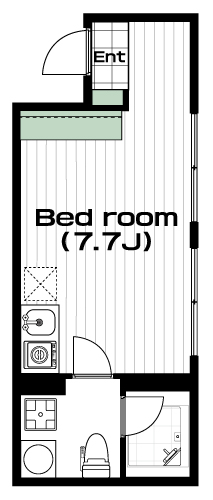 蒲田駅の賃貸 67,000円 間取り図